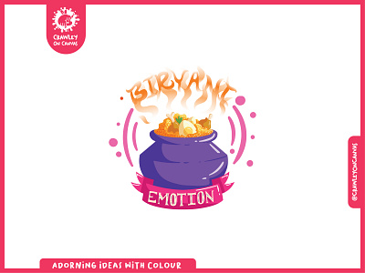 Indian Food Sticker - Biryani art artpreneurprogram digital sticker digitalart digitaldrawing food illustration illustrative letering indianfood lettering sticker