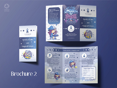 The Witching Hour - Brochure 02 art artpreneurprogram brand branding brochures design digitalart digitaldrawing illustration logo