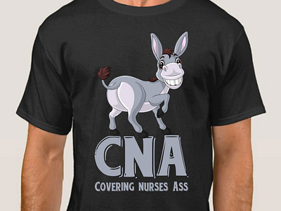CNA Covering Nurses Ass branding t shirt design graphic design illustration logo t shirt t shirt design vector