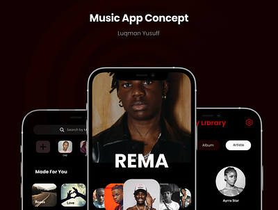 MUSIC APP CONCEPT branding ui