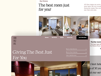 HOTEL LANDING PAGE branding graphic design product design ui webdesign