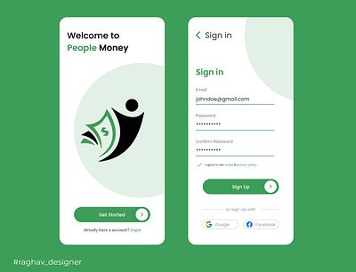 Daily UI #001 - Sign Up Screen 100 days challenge daily ui design design challenge login sign up