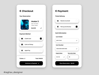 Daily UI #002 - Checkout & Payment Page 002 100 days challenge app design application branding card ui checkout checkout page daily ui day 2 design design challenge payment payment app payment method paypal ui ux