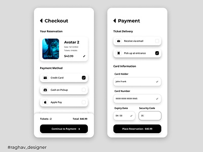 Daily UI #002 - Checkout & Payment Page