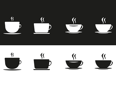 Set of cups filled with coffee. Tea cup icons adobe illustrator beautiful black coffee cups cute design graphic design illustration set tea vector white