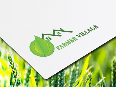 Farmer Village logo Concept 2d agriculture farmer illustration leaf concept logo logo concept village
