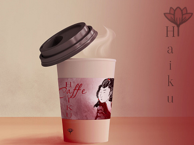 Haiku cup branding design graphic design illustration logo