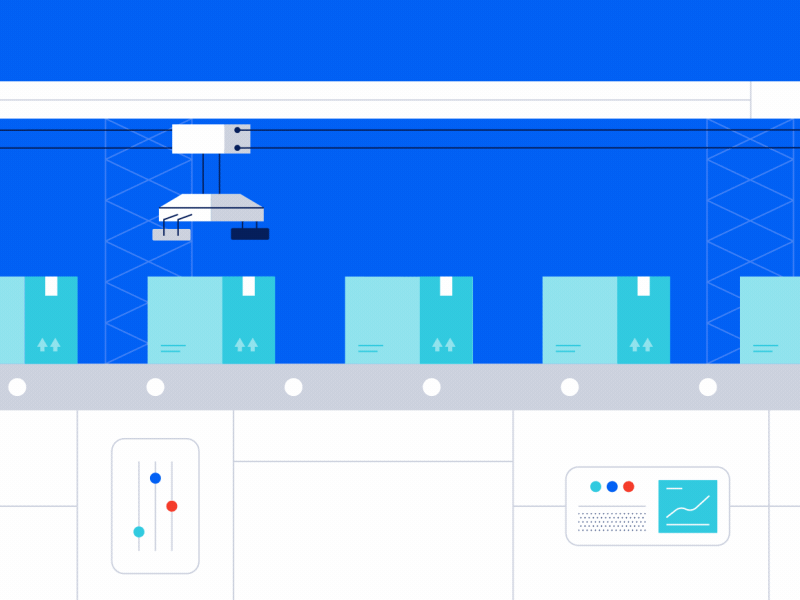 Error 1 box conveyor belt cyber attack data e business error gif it security manufacturing production