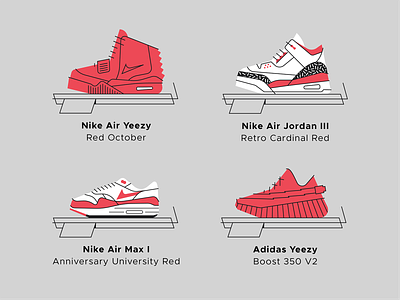 Laced - Sneaker Set 3 adidas air jordan 3 air max 1 air yeezy boost 350 line illustration nike yeezy