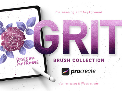 Grit brushes for Procreate illustration procreate