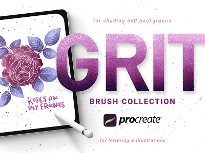 Grit brushes for Procreate