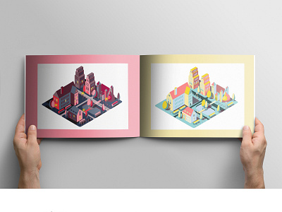 Isometric city illustration