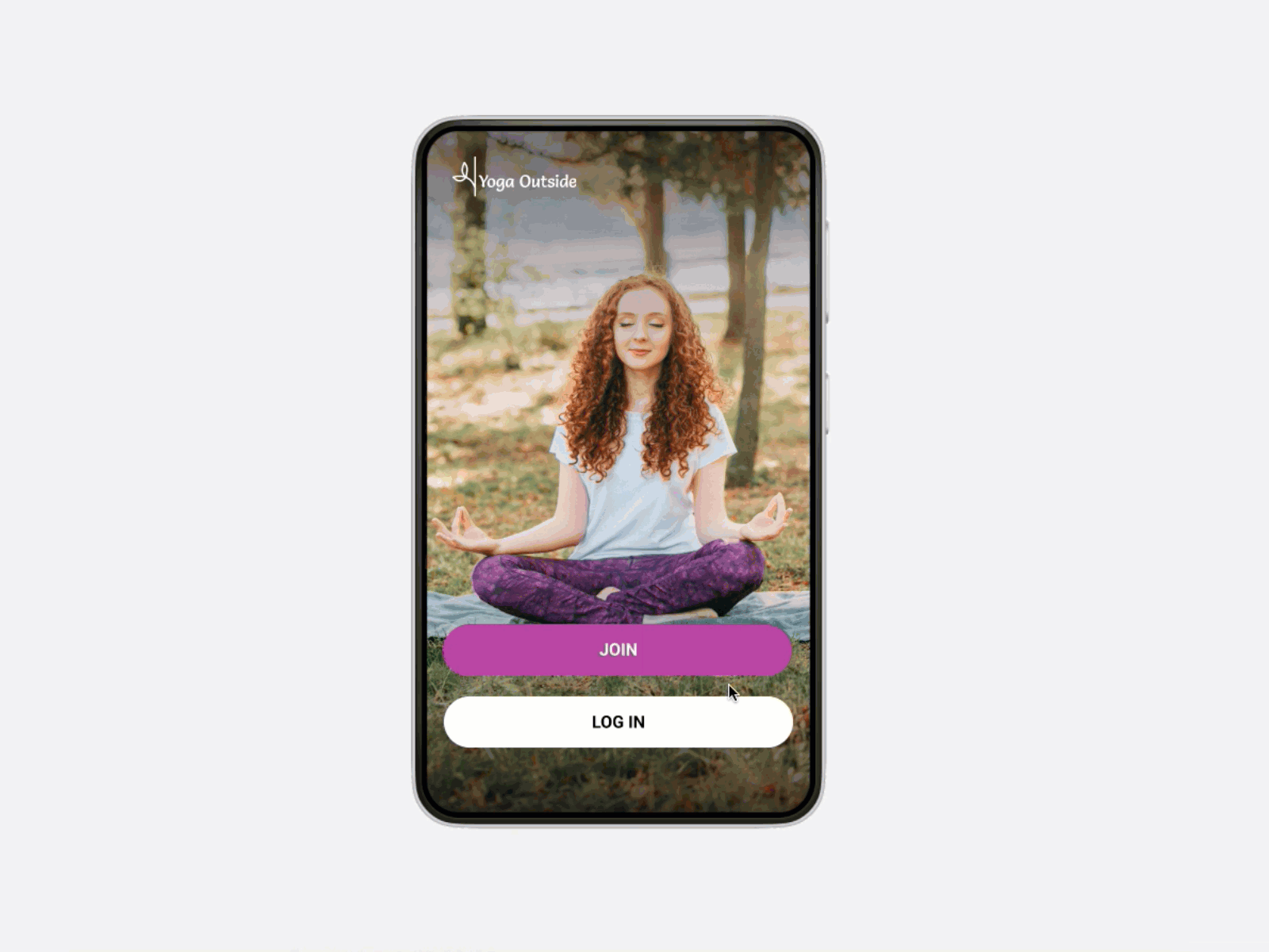 Yoga App interaction sample design mobile ui ux
