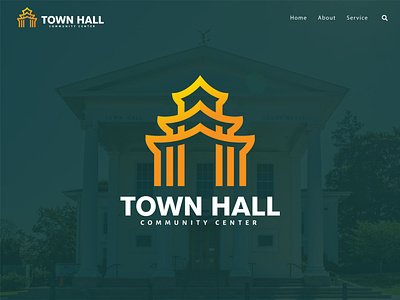 Town Hall | Real Estate Company Logo Design