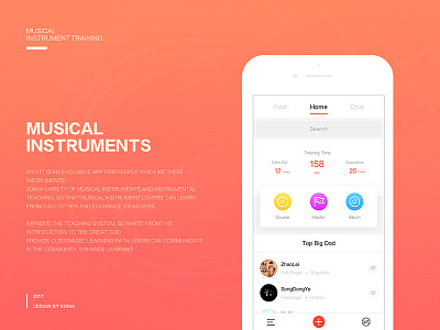 Musical Instruments APP app instruments interface mobile musical ui