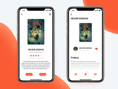 Books app Concept audio books concept literature read works