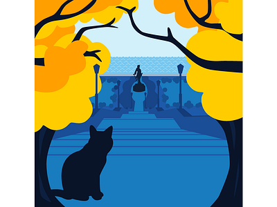 Taganrog flat illustration vector