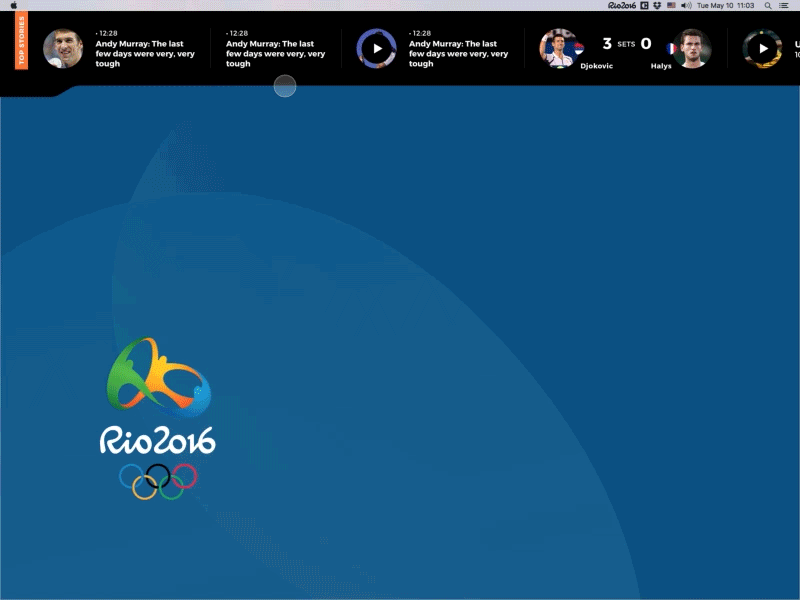 Rio Olympics Desktop Gadget