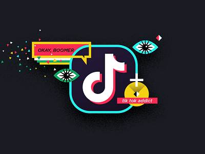 blog image tik tok blog digital marketing illustration marketing platform social tiktok vector