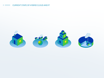cloud icons branding cloud house icon set illustration infograph migration results spend survey vector visability