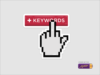 Sticker- Hate keywords funny keyword messenger sticker