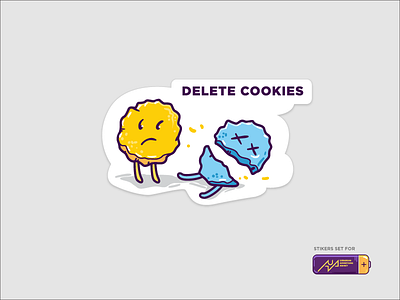 Sticker- Delete Cookies client cookie funny joke marketing stiker telegram