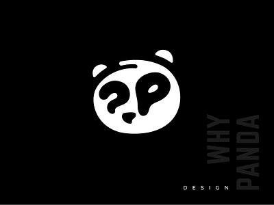 Why Panda Logo logo panda question