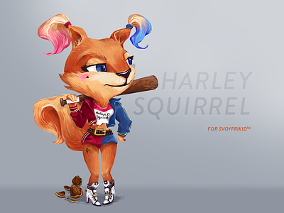 Harley Squirrel character harley quinn nut squirrel t shirt
