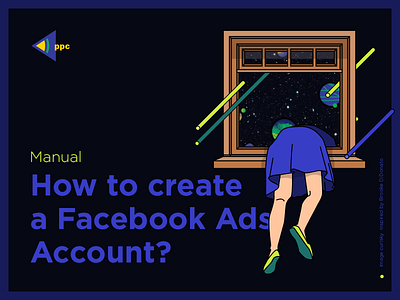 Blog Post Illustration account advertising blog branding create facebook facebook ad illustration manual ppc space vector