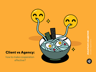 webinar banner advertising brand management client vs agency digital marketing illustration marketing vector