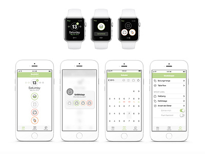 Pilly! pillreminder appdesign apple watch ui userinterface watch