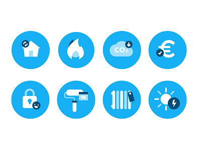 8 flat icons