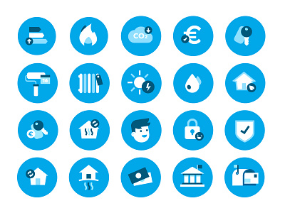 now twenty :) cash energy fire house icons iconset law mail set solar tax water