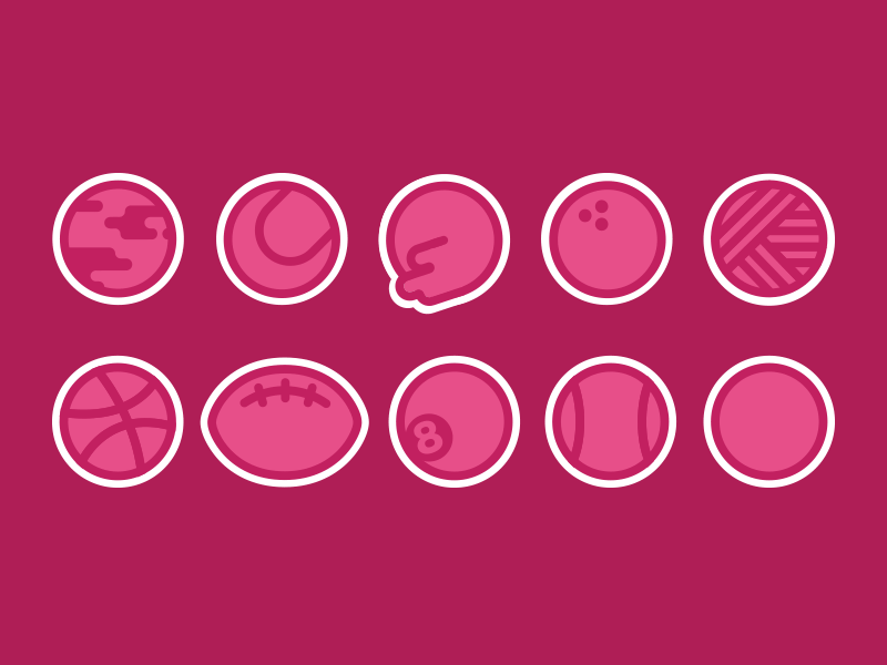 BAAAALLZ! ball balls baseball basketball dribbble football icons logo pingpong set tennis world