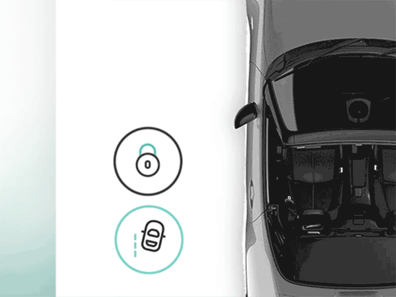 car app unlock-doors ui animation app car interface mobile ui unlock ux