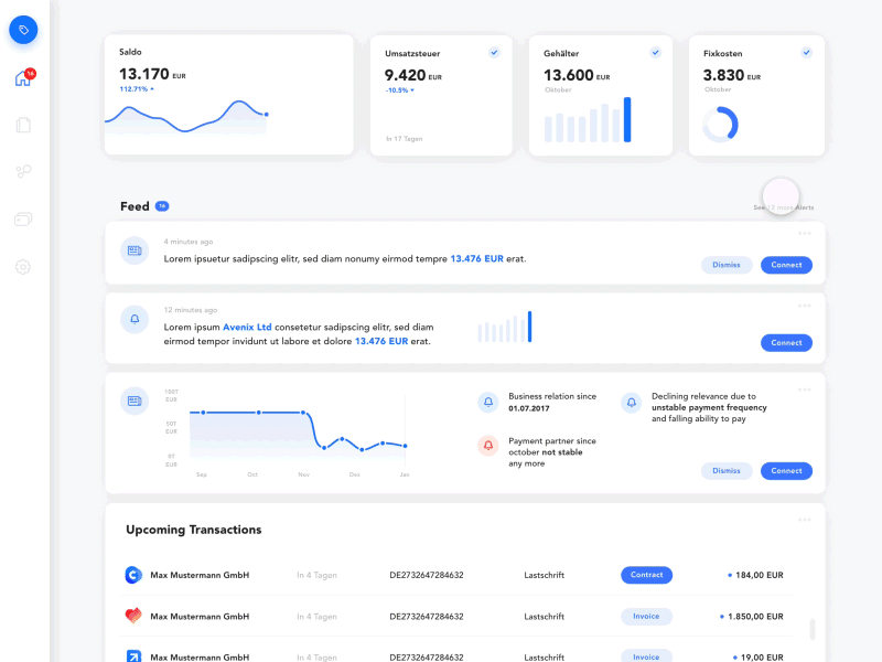 Dashboard Tour Concept adobe xd dashboard feed onboarding tour web