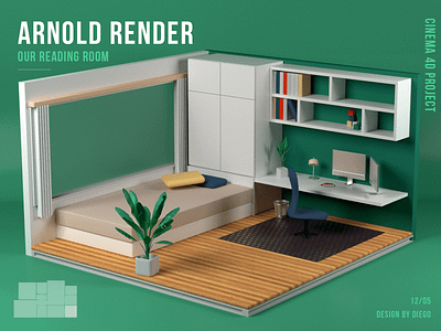 my reading room cinema4d color