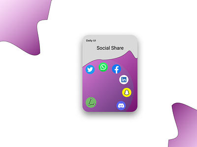 Daily UI ::010 | Social Share 10 app page dailyui design figma logo share button social ui uiux vector
