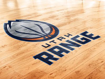 Utah Range (Utah Jazz) Concept Rebrand basketball basketball logo branding mountains nba sports utah