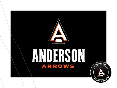 Anderson Arrows Primary Logo arrow branding native american ohio sports