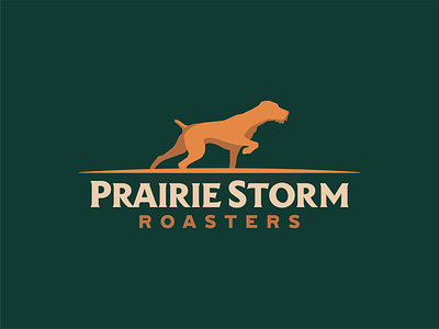 Prairie Storm Roasters branding coffee coffee shop dog hunting prairie roasters storm