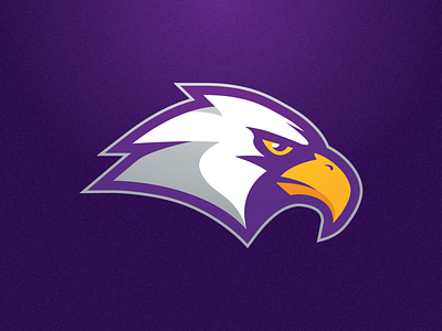 CHCA Eagles Opt. 1 branding eagle mascot purple sports