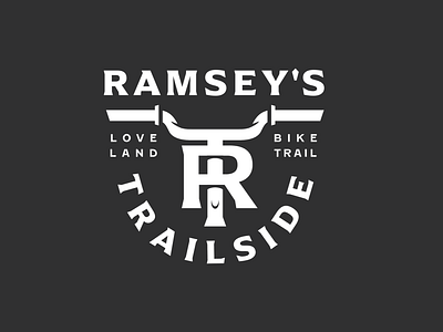 Ramsey's Trailside badge bike trail monogram ohio trail