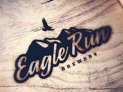 Eagle Run Brewery branding brewery eagle graphic design mountain