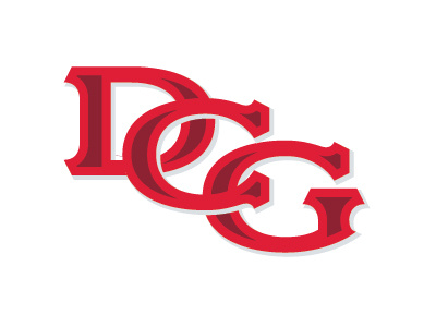 DCG branding monogram red sports