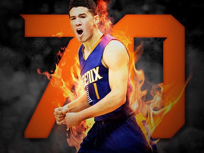 70 POINTS basketball fire nba phoenix photoshop sports