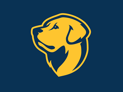 Goldens branding crest dog golden sports