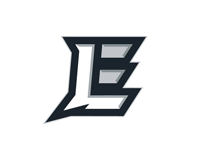 Lakota East Thunderbirds lightning monogram sports strike