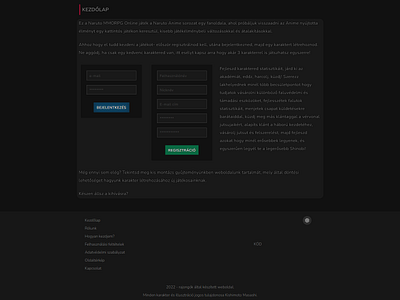 MMORPG Game dark theme app graphic design ui ux