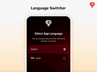 Language Switcher app design localisation mobile app ui ui ux ui ux design ux